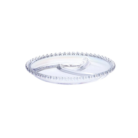 Karaca Rory Glass Serving Dish, 23cm, Transparent