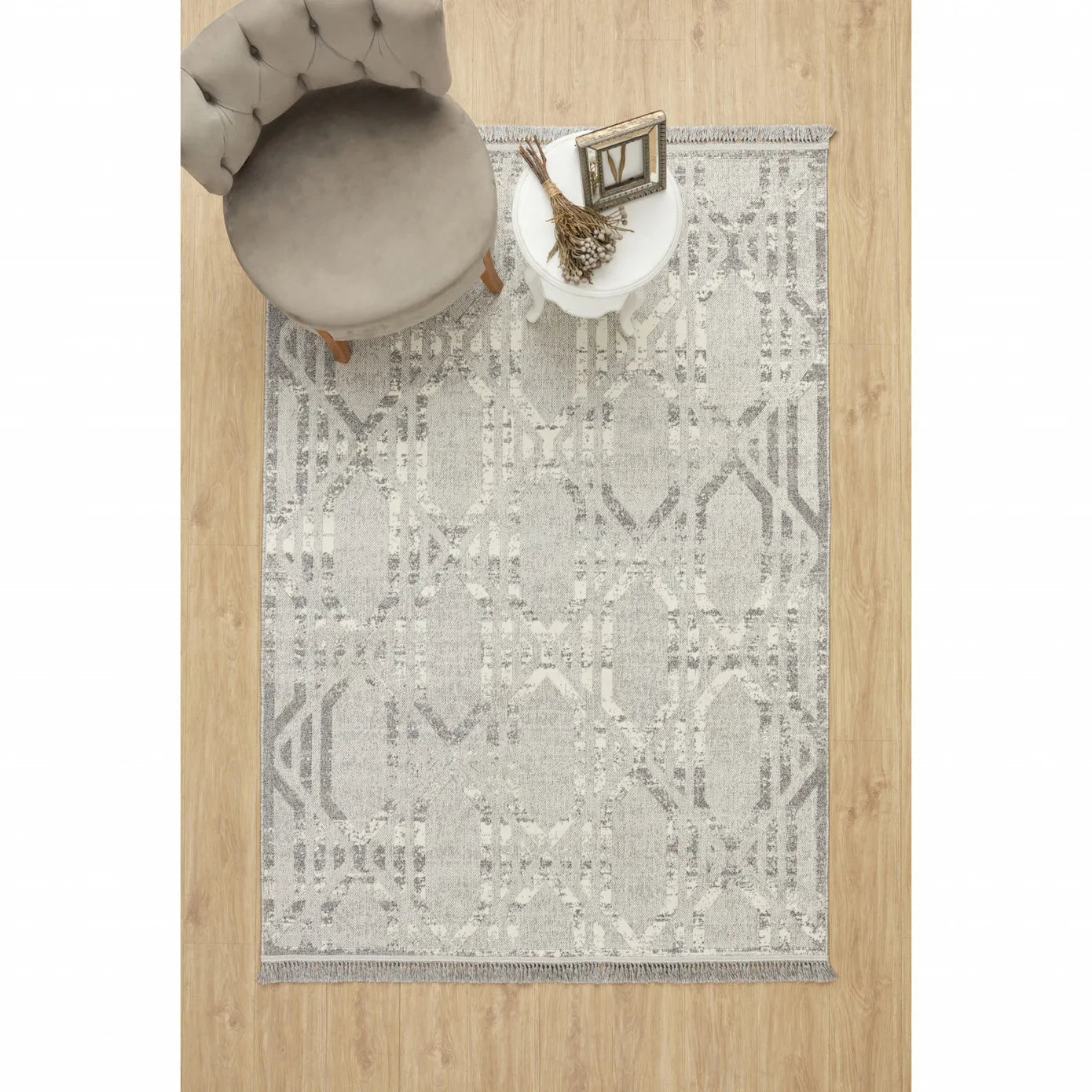 Kasmir Rugs 7/24 Scandinavian Orion Rug, 160cmx230cm, Grey – Karaca