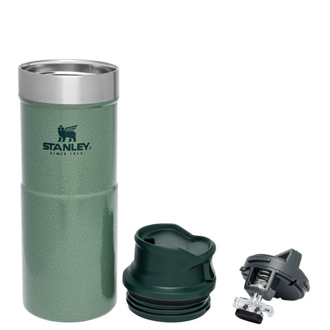 Stanley Trigger Action Stainless Steel Flask, 0.35L, Hammertone Green