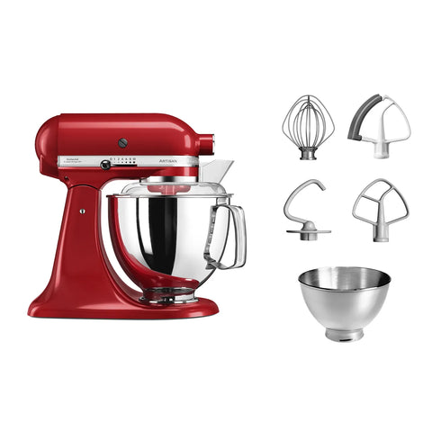 KitchenAid Artisan Tilt-Head Stand Mixer, 4.8L, 300W, Empire Red