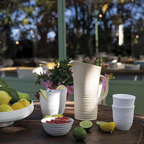 Guzzini Tierra Long Pitcher, 1800ml, Light Cream