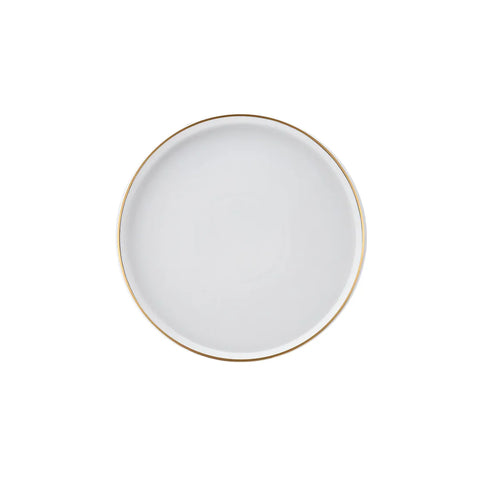 Karaca Streamline Sunset 24-Piece Bone China Dinnerware Set for 6 People, Gold