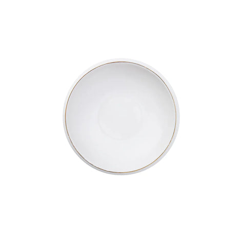 Karaca Streamline Sunset 24-Piece Bone China Dinnerware Set for 6 People, Gold