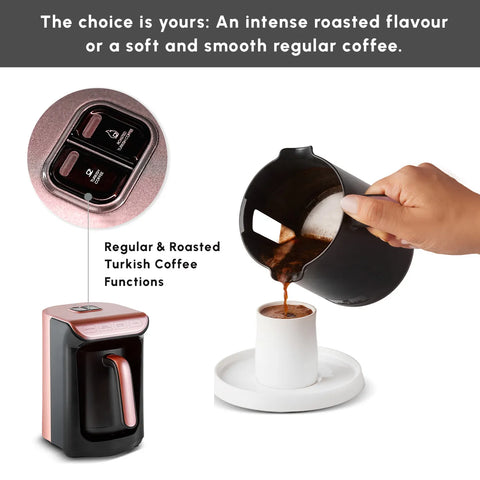 KARACA Hatır Koz Milky Machine à Café Turc 300 ml, 5 Tasses de Cafetiere Turque, Arrêt Automatique & Contrôle de Température, Turkish Coffee Machine 535W, Blanc KARACA Hatır Koz Milky Machine à Café Turc 300 ml, 5 Tasses de Cafetiere Turque, Arrêt Automatique & Contrôle de Température, Turkish Coffee Machine 535W, Blanc