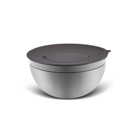 Karaca Parle Stainless Steel Mixing Bowl Set with Graters, 4.6L, Grey