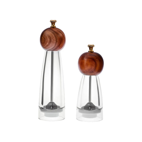 Karaca Myra Acacia 2 Piece Spice Grinder Set, Transparent