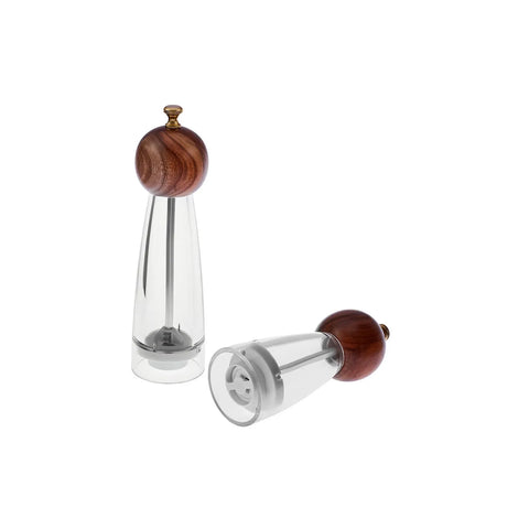 Karaca Myra Acacia 2 Piece Spice Grinder Set, Transparent