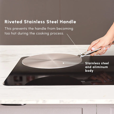 Karaca Stainless Steel Induction Hob Plate Adapter, 19cm, Grey