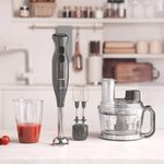 Karaca Pro-Multimax 6 in 1 Multi Purpose Food Processor, 2000W, Space Grey