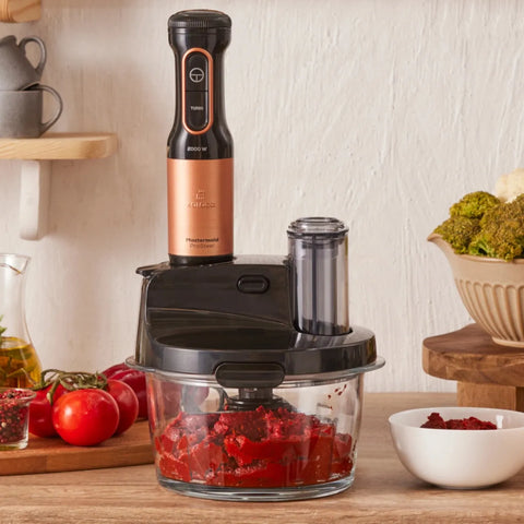 Karaca Mastermaid ProSteel Glass Food Processor, 2500W, Black Copper