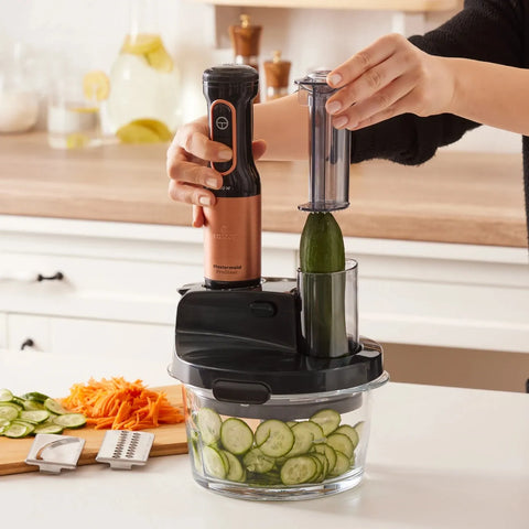 Karaca Mastermaid ProSteel Glass Food Processor, 2500W, Black Copper