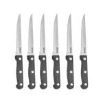 Karaca Stern 6-Pieces Meat Knife Set, Black