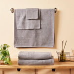 Karaca Home Rachel 100% Cotton Guest Towel, 30cmx50cm, Light Grey