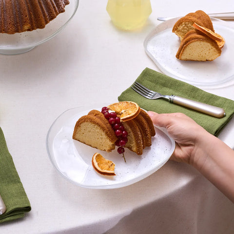 Karaca Jota 7-Piece Glass Serveware Set for 6 People, 21cm, Grey