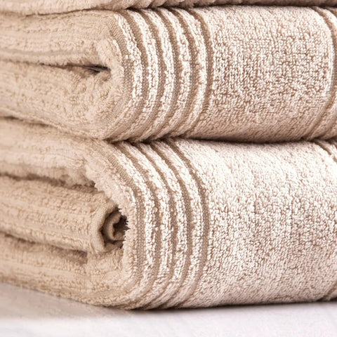 Karaca Home Rachel Supreme 100% Turkish Cotton Towel Set, Beige