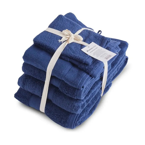 Karaca Home Joey Egyptian Cotton Towel Set, Navy