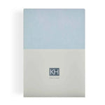 Karaca Home Jersey 100% Turkish Cotton Fitted Sheet, Double, Light Blue