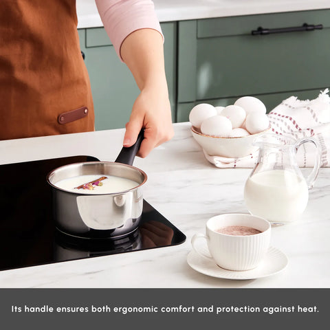 Karaca Gastro Stainless Steel Sauce Pan, 14cm, Silver