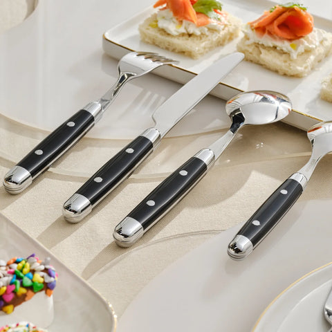 KARACA ALİNA 24-PIECE 6 PEOPLE, BLACK01