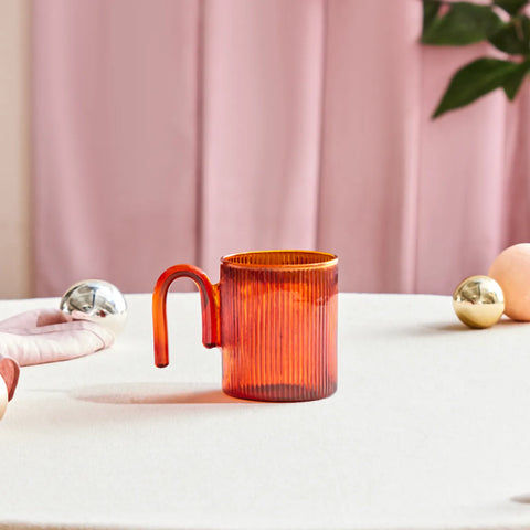 Karaca Miracle Glass Mug, 320ml, Brown