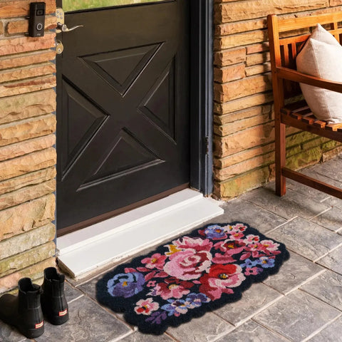 Kaşmir Rugs 7/24 Begonia Coco Door Mat, 45cmx75cm, Multi