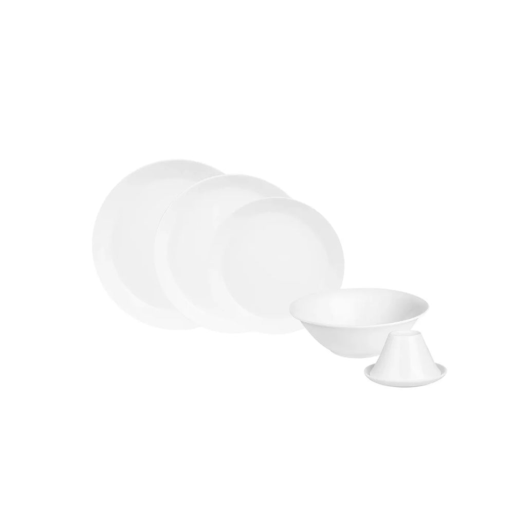Karaca Hussein Chalayan Digital 6-Piece Fine Pearl Dinner Set, White