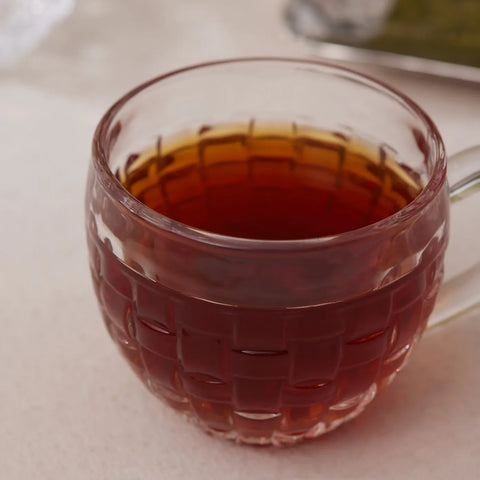 Karaca Emel 4-Piece Glass Tea Cup Set, 180ml, Transparent