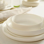 Karaca Finesse 24-Piece Porcelain Dinner Set for 6 People, White