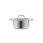 Karaca Plasma Steel 3Ply Non-Stick Induction Casserole, 24cm, Silver