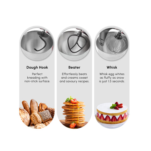 Karaca Mastermaid Chef Ultra Digital Stand Mixer, 7L, 2000W, Galaxy Grey