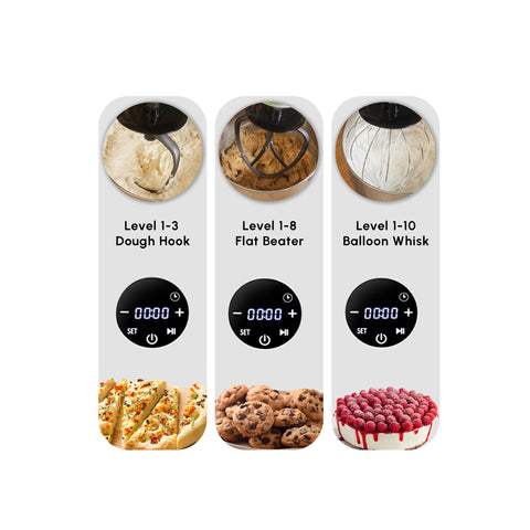 Karaca Mastermaid Chef Ultra Digital Stand Mixer, 7L, 2000W, Starlight