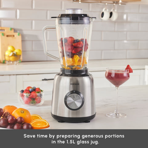 Karaca Inox Smoothie Blender, 1,5L, 1000W, Inox