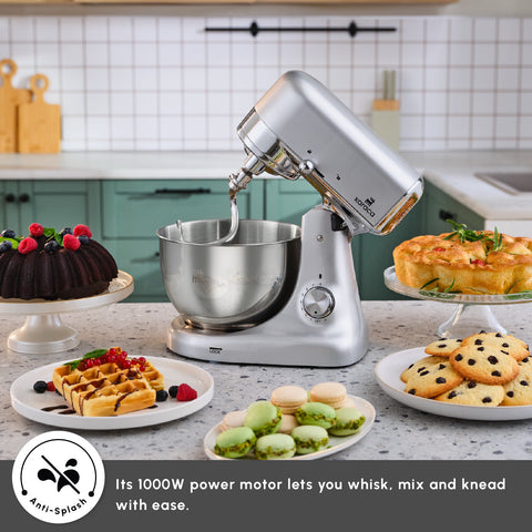 Karaca Ironmax Cast Stand Mixer, 5L, 1000W, Grey