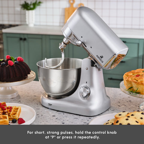 Karaca Ironmax Cast Stand Mixer, 5L, 1000W, Grey