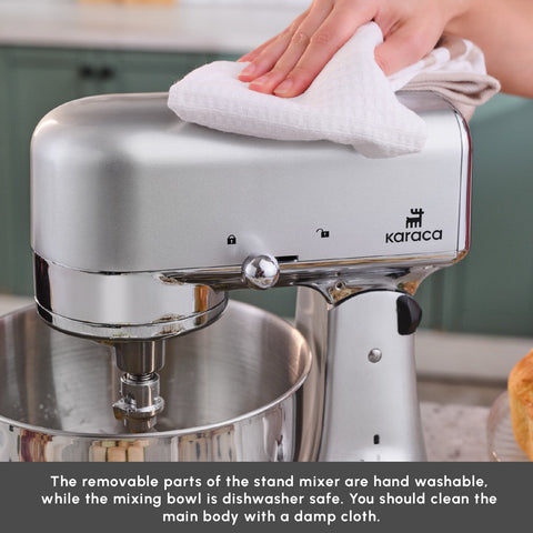 Karaca Ironmax Cast Stand Mixer, 5L, 1000W, Grey