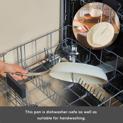 Karaca Swiss Crystal Almond Cream Non-Stick Induction Stainless Steel Handle Grill, 28cm, Cream