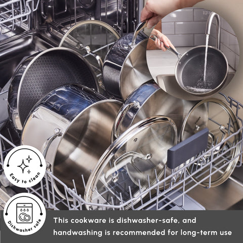 Karaca Plasma Steel 3Ply Non-Stick Induction Casserole, 24cm, Silver