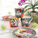 Egan F&E 6-Piece Bone China Espresso Turkish Coffee Cup Set for 6 People, 90ml, Multi