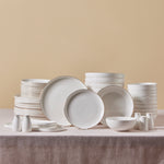 Karaca Stream Bone China Favaro 53-Piece Dinner Set for 12 People, Gold