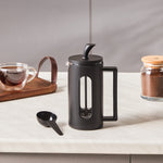 Karaca Leya Glass French Press, 350ml, Black