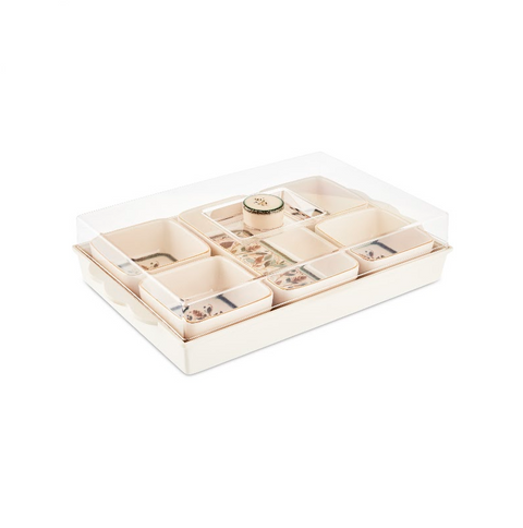 Karaca Clara 7-Piece Ceramic Breakfast Tableware Set, Multi