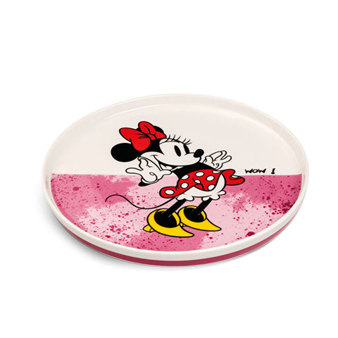 Egan Italy Mickey Mouse I am Porcelain Dessert/Side Plate, 20cm, Pink