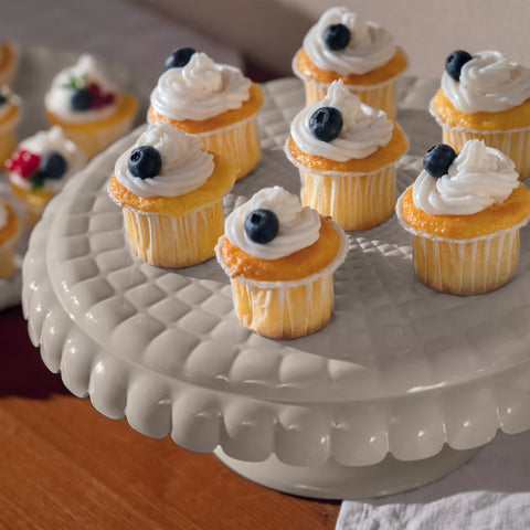 Guzzini Tiffany Cake Dome with Stand, Small, Taupe