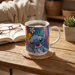 Egan Disney Stitch Porcelain Mug, 350ml, Blue