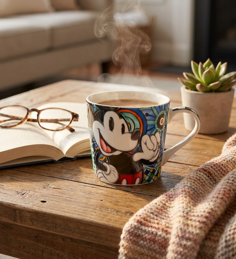 Egan Disney Forever & Ever Daisy Mickey Bone China Mug, 430ml, Multi