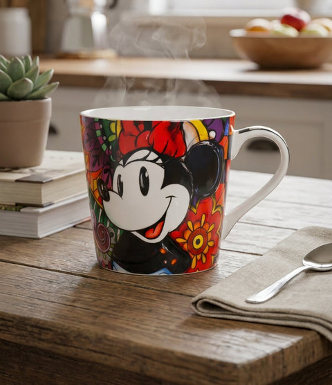 Egan Disney Forever & Ever Daisy Minnie Bone China Mug, 430ml, Multi