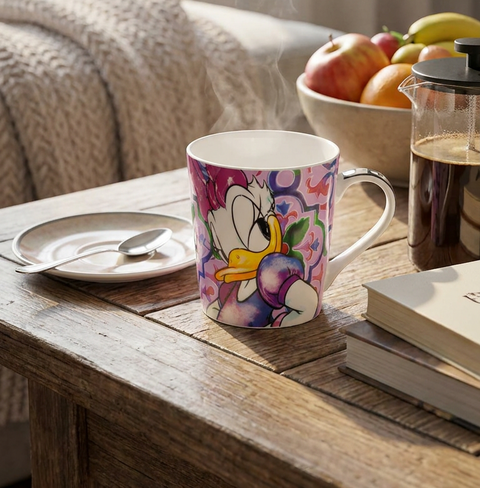 Egan Disney Forever & Ever Daisy Duck Bone China Mug, 430ml, Multi