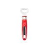 Karaca Retro Stainless Steel Bottle Opener, 17cmx1.8cm, Red Black Silver