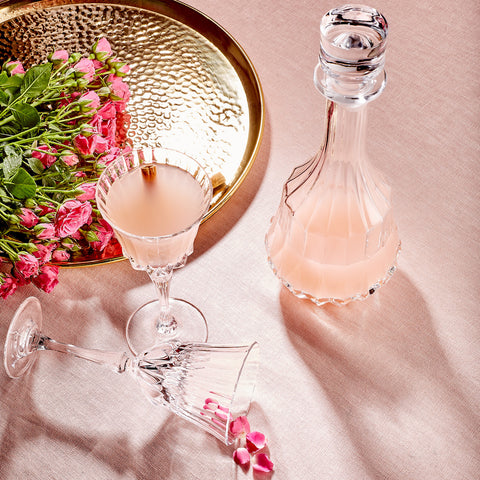 Karaca Florence 25 Piece Crystal Glass Set for 12 People, Clear