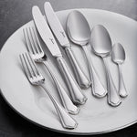 Jumbo 1400 84-Piece Stainless Steel Cutlery Set for 12 People, Silver